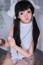 MD Doll 150cm(4ft92) F-Cup Silicone Sex Doll Lily With Glasses Asian Doll - Image 7