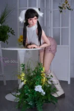 MD Doll 150cm(4ft92) F-Cup Silicone Sex Doll Lily With Glasses Asian Doll - Image 5