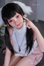 MD Doll 150cm(4ft92) F-Cup Silicone Sex Doll Lily With Glasses Asian Doll - Image 2