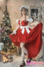 FU Doll 165cm(5ft41) F-Cup Silicone Sex Doll XiaoBei With Christmas outfit ROS - Image 13