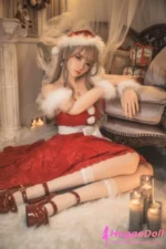 FU Doll 165cm(5ft41) F-Cup Silicone Sex Doll XiaoBei With Christmas outfit ROS - Image 5