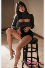 Ridmii 161cm(5ft28) J-Cup Silicone Head TPE Body Sex Doll Danica With Black Hip Skirt - Image 10