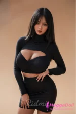 Ridmii 161cm(5ft28) J-Cup Silicone Head TPE Body Sex Doll Danica With Black Hip Skirt - Image 11