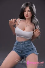 Ridmii 163cm(5ft35) F-Cup Silicone Head TPE Body Sex Doll Karyn